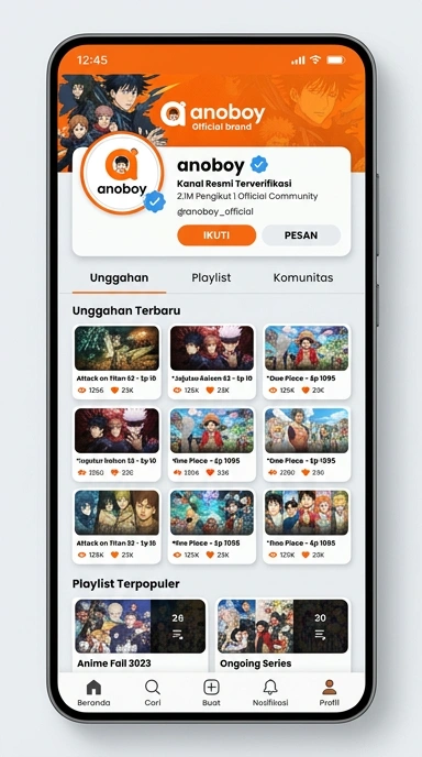 Kanal Resmi unduh APK anoboy untuk Android