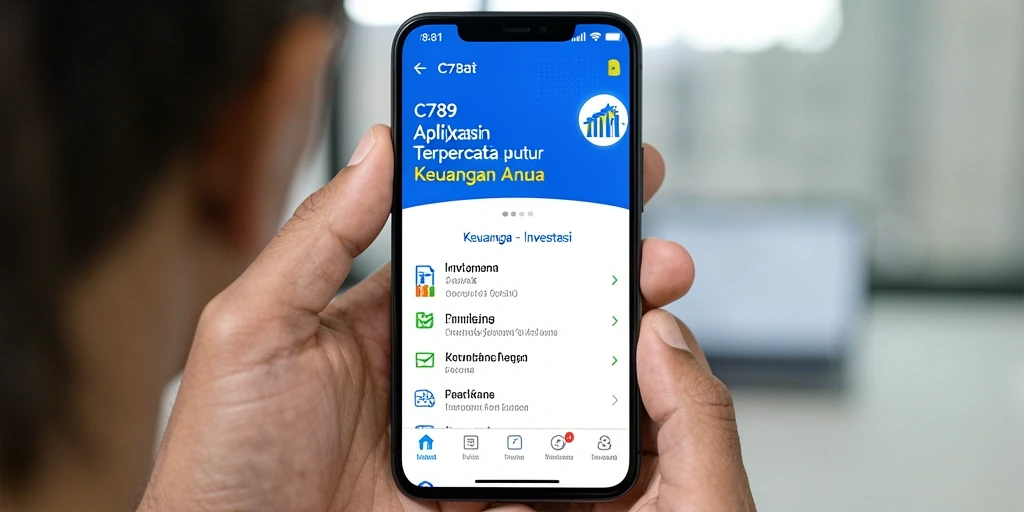 Tampilan antarmuka aplikasi C789 yang intuitif untuk investasi.