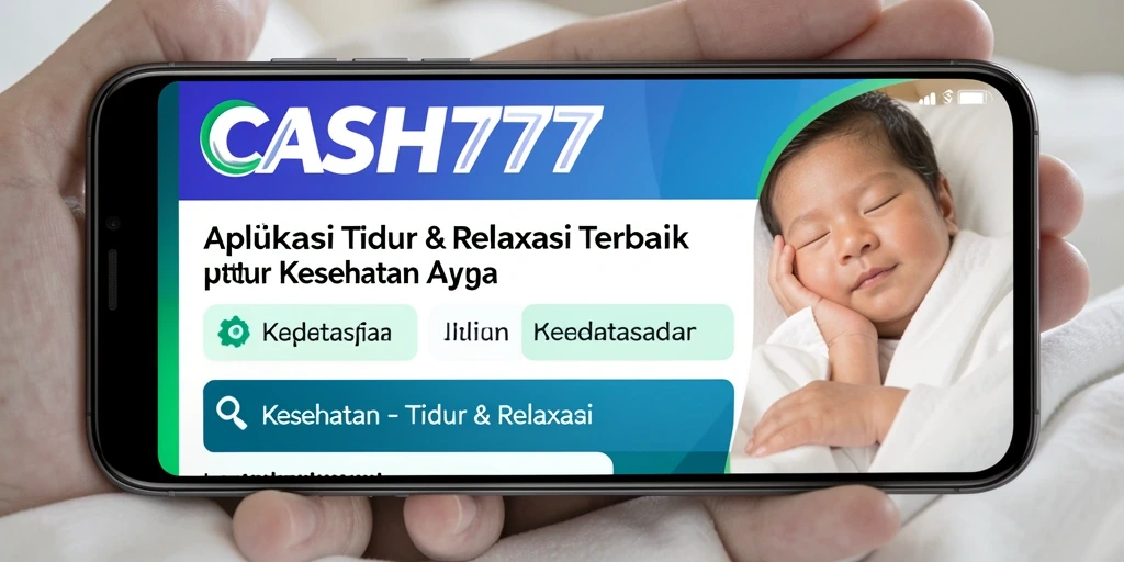 Antarmuka CASH777 yang menenangkan untuk membantu tidur dan relaksasi.