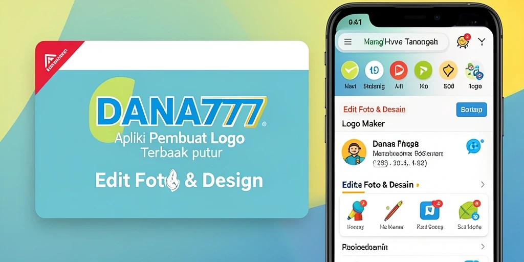 Tampilan antarmuka DANA777 yang intuitif untuk pembuatan logo.
